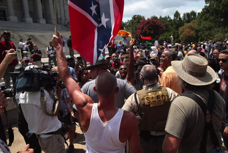 Ku Klux Klan Holds Rally Outside South Carolina Statehouse