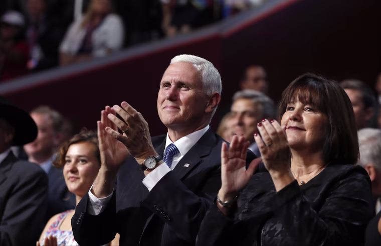 Image: Mike Pence, Karen Pence, Charlotte Pence