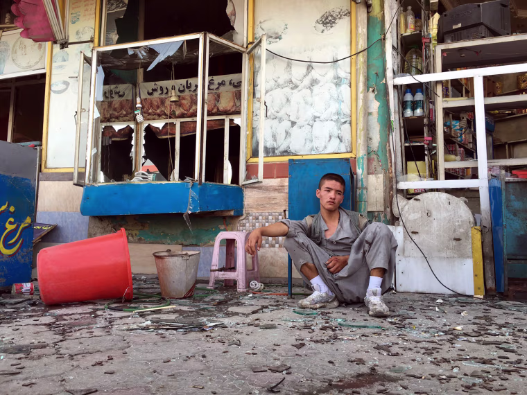 Image: At least 20 people were kill in a bomb blast that hit protest demonstration in Kabul