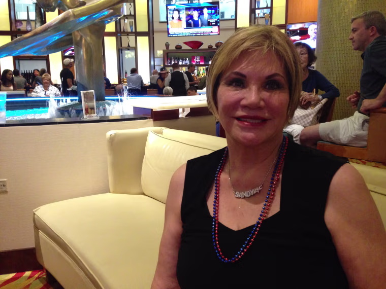 Sandy Piña, a business owner, was a Hillary Clinton delegate to the Democratic National Convention in 2016. She posed for this July 24, 2016 photo.