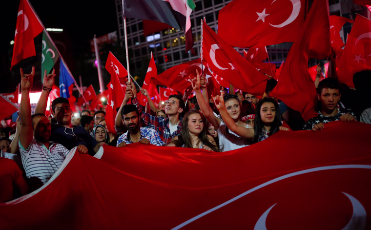 Image: A solidarity rally in Ankara, Turkey, on July 27, 2016
