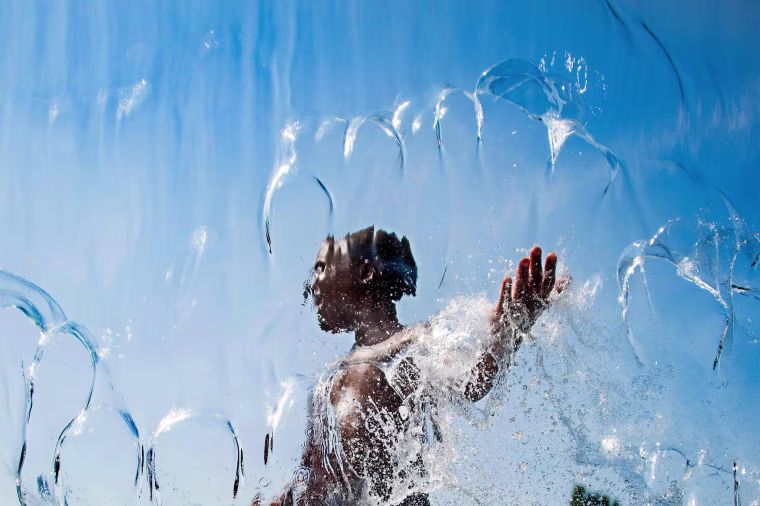 Image: TOPSHOT-US-WEATHER-HEAT