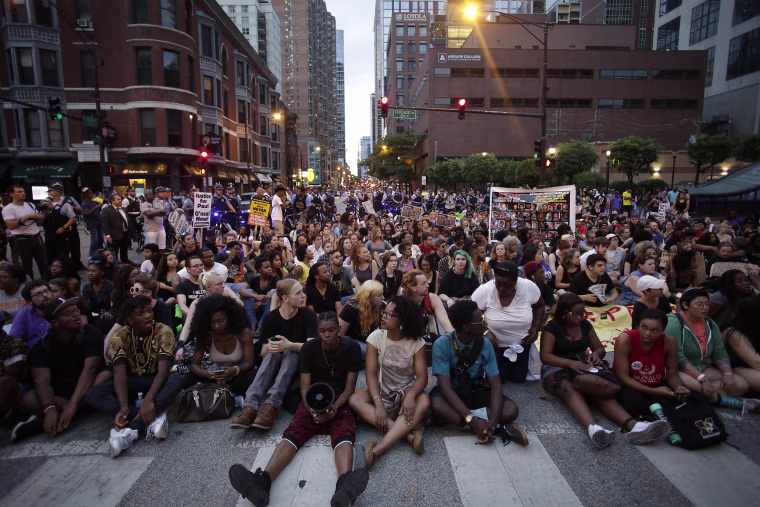 Image: Activists March Against Police Violence In Chicago