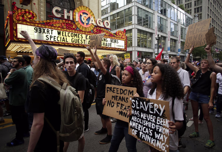 Image: Activists March Against Police Violence In Chicago