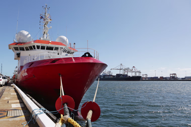 Image: Fugro Discovery has covered 50,000 miles and found no trace of MH370.