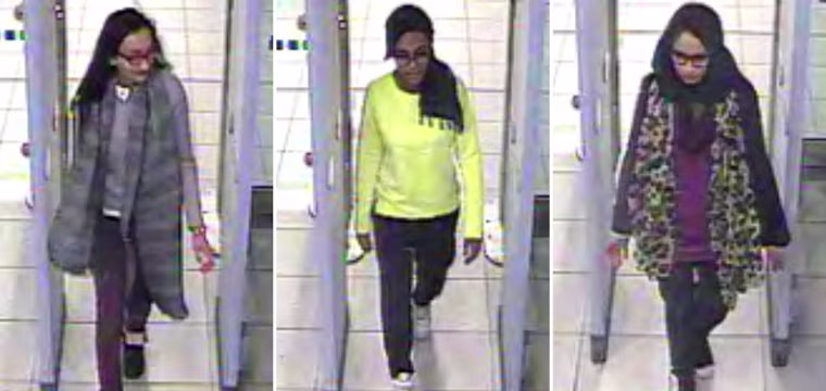 Image: Kadiza Sultana, Amira Abase and Shamima Begum