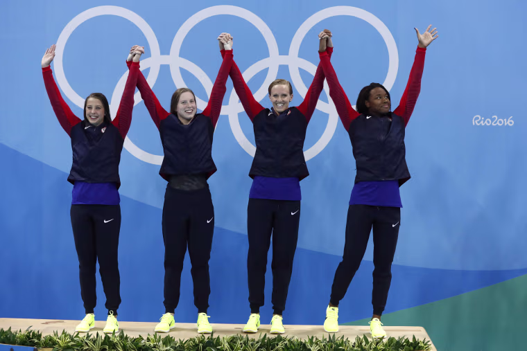Image: SWIMMING-OLY-2016-RIO-PODIUM