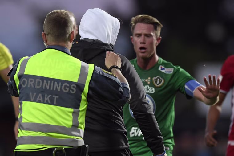 Image: Swedish football attack