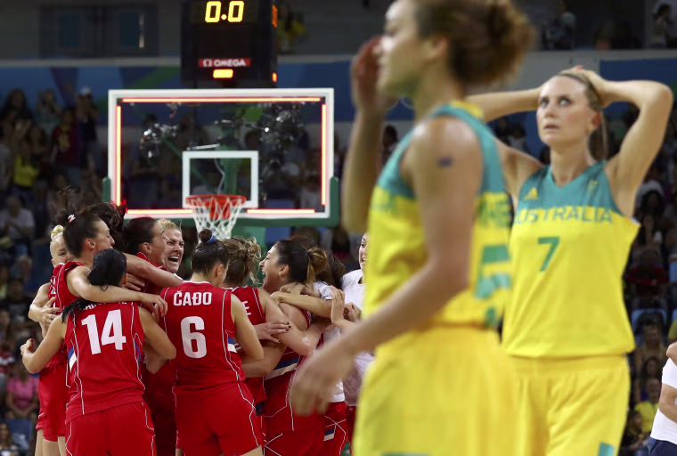 Image: Basketball - Women's Quarterfinal Australia v Serbia