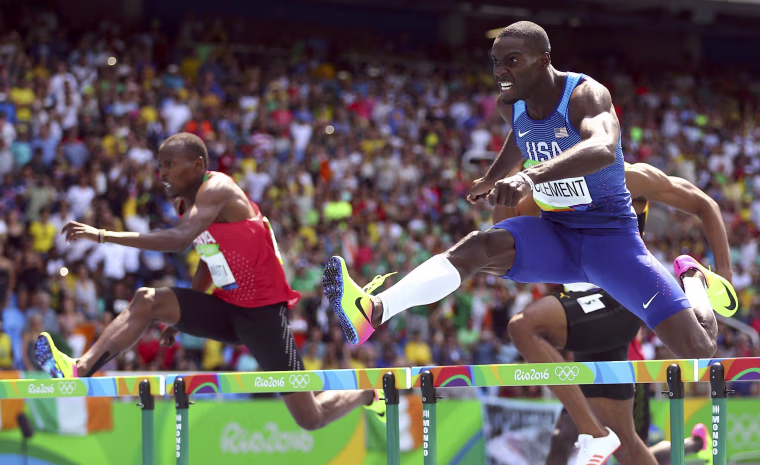 Image: Athletics - Men's 400m Hurdles Final