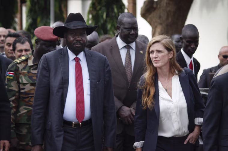 Image: Samantha Power and Salva Kiir