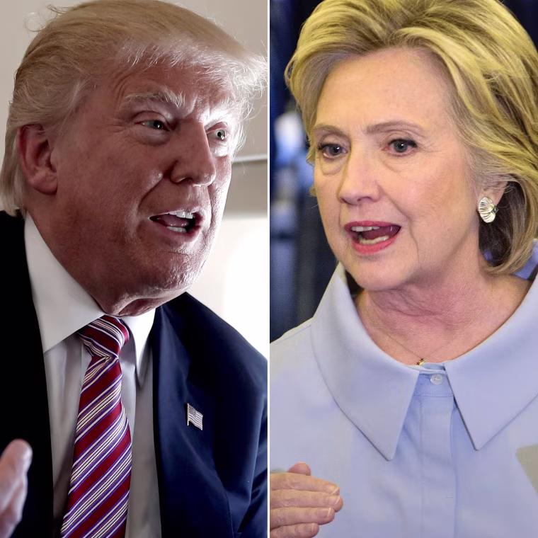Image: Trump and Clinton