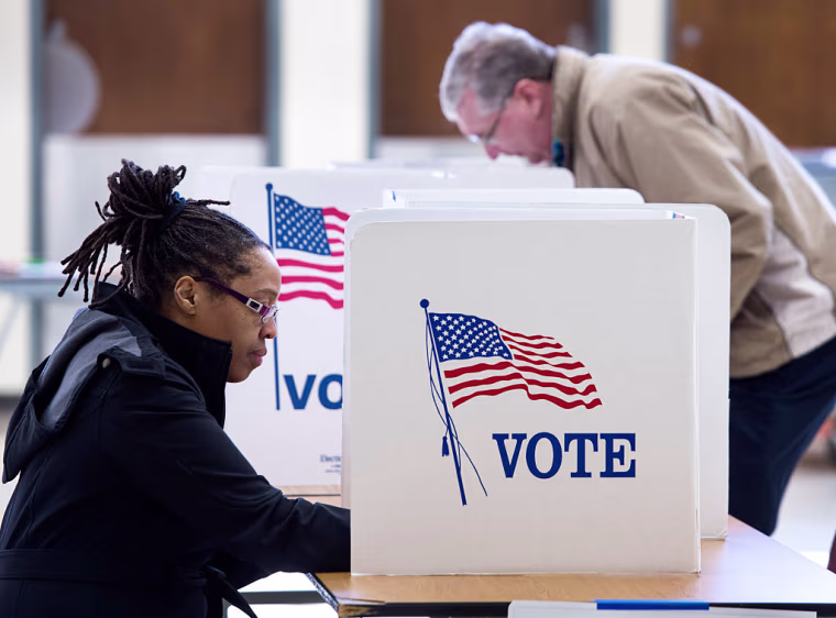 People vote in the Super Tuesday primary on March 1, 2016.