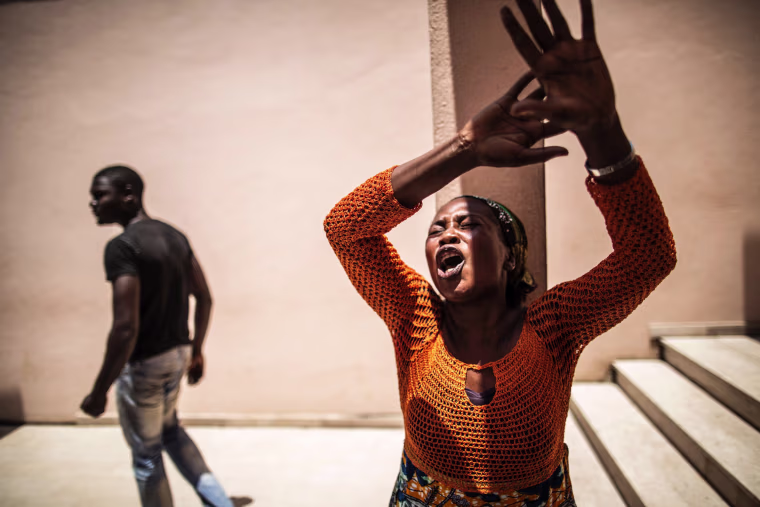 Image: TOPSHOT-GABON-VOTE-UNREST