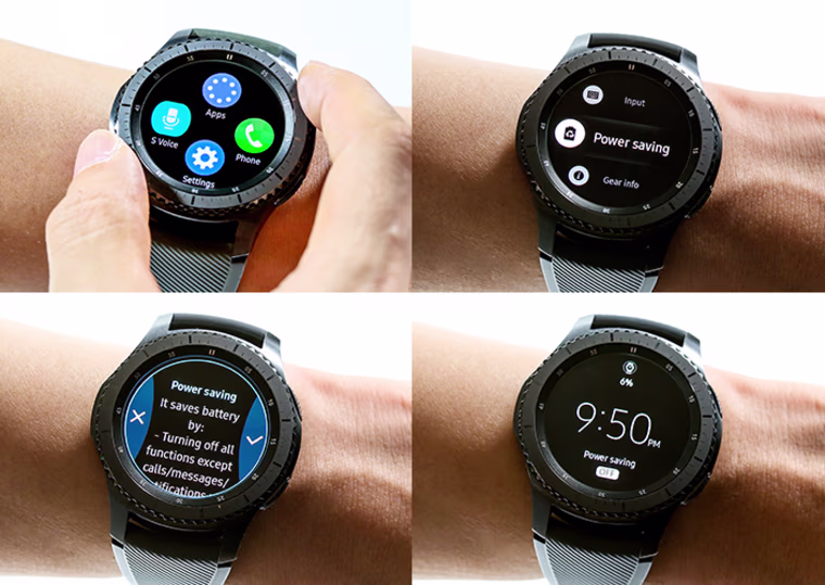 The Samsung Gear3 features a rotating bezel that makes it easy to scroll through apps and notifications.