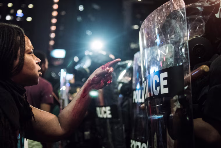 Image: Protests Break Out In Charlotte After Police Shooting