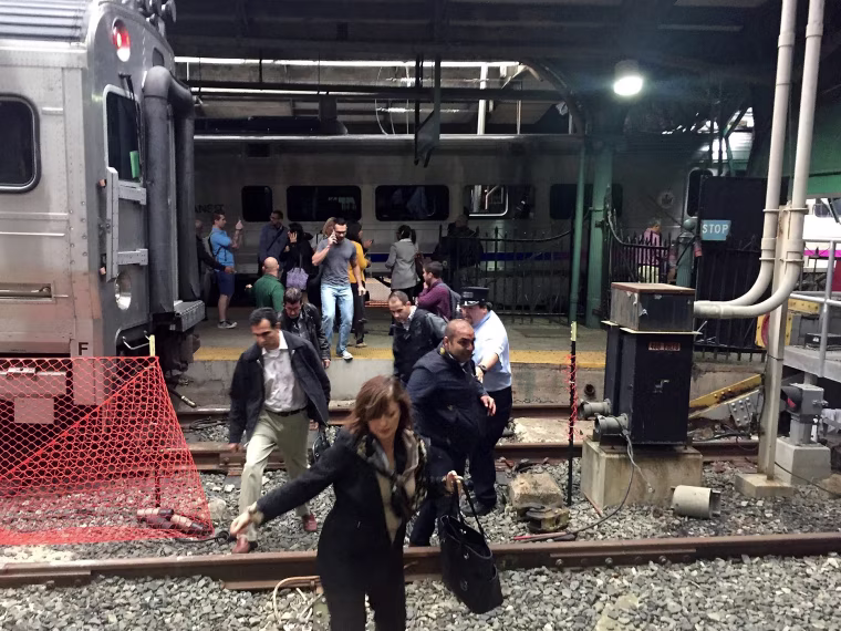 Image: New Jersey Transit Commuter Train Crashes At Hoboken Terminal