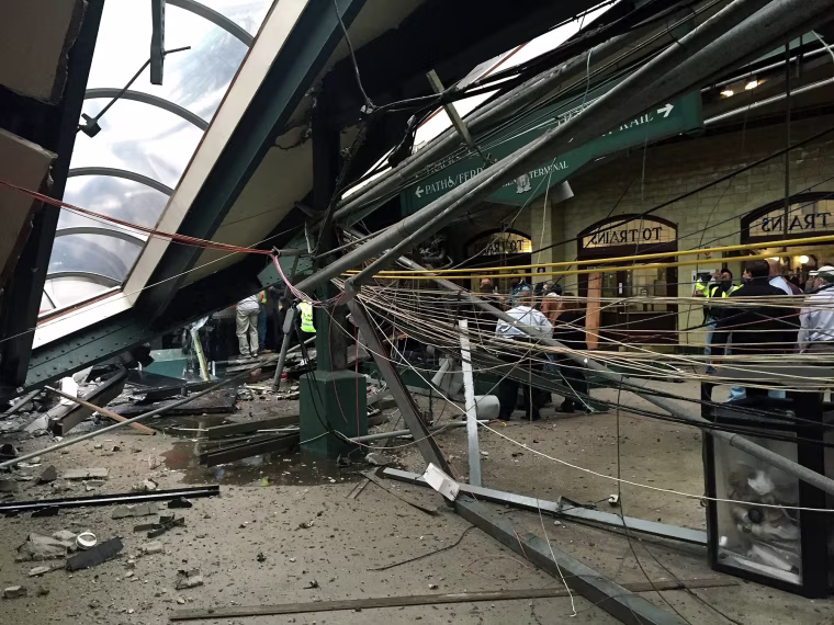 Image: New Jersey Transit Commuter Train Crashes At Hoboken Terminal