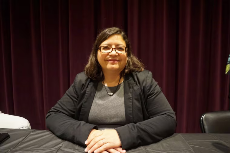 New York City Councilwoman Rosie Mendez at the Queer Woman and Leadership Panel at the New York LGBT Center.