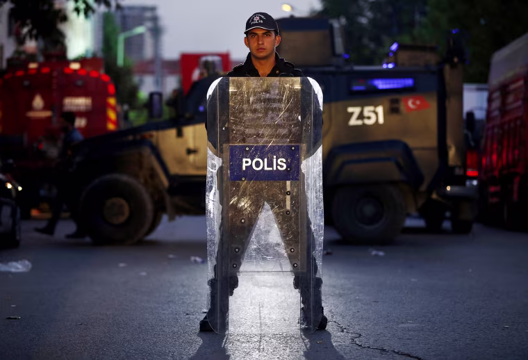 Image: Turkish police officer