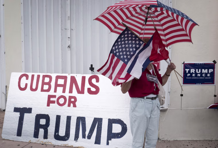 Image: Cubans support Donald Trump campaigns in Miami, Florida