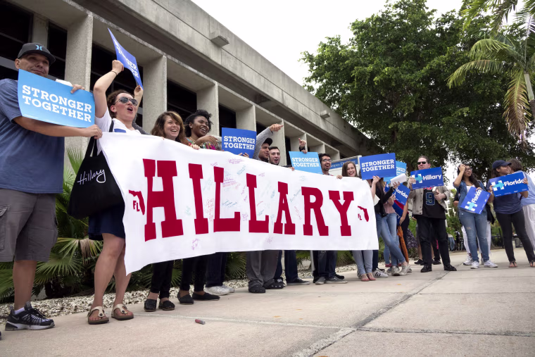 Image: Hillary Clinton campaigns Event in Miami, Florida