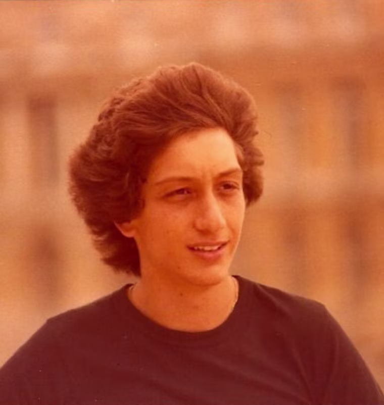 Broadway writer/director Moises Kaufman as a young actor. 