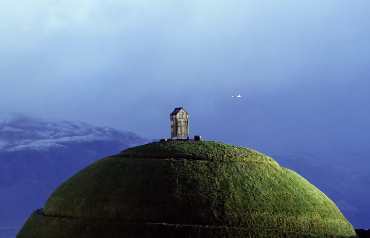 Image: The Thufa hill in Reykjavik