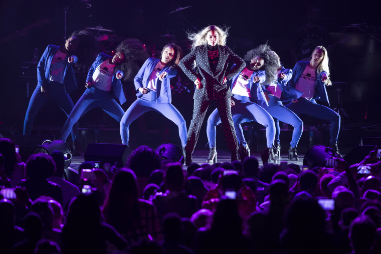Beyonce performs during a campaign rally for Democratic presidential candidate Hillary Clinton in Cleveland, Friday, Nov. 4, 2016.