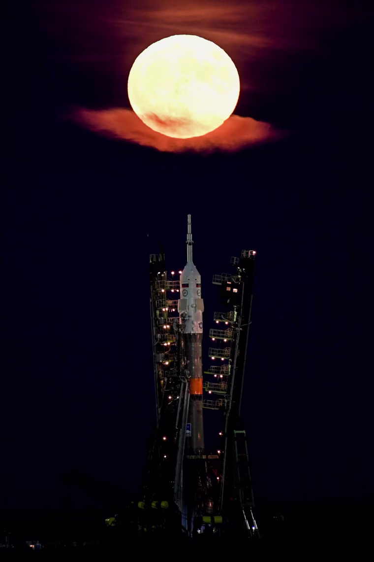Image: KAZAKHSTAN-SCIENCE-ASTRONOMY-MOON-PHENOMENON