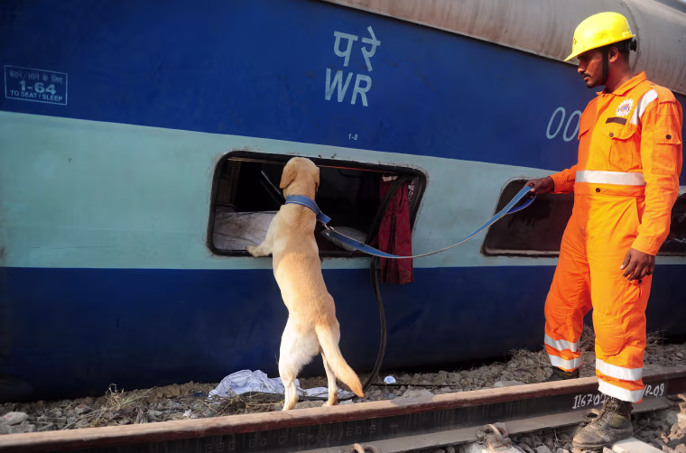 Image: INDIA-TRAIN-ACCIDENT