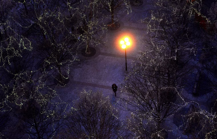 Image: TOPSHOT-CZECH-CHRISTMAS-LIGHTS
