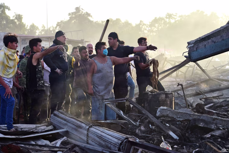 Image: MEXICO-MARKET-BLAST