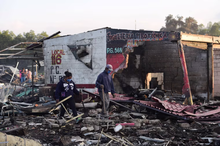 Image: MEXICO-MARKET-BLAST