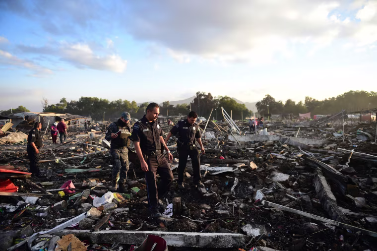 Image: MEXICO-MARKET-BLAST