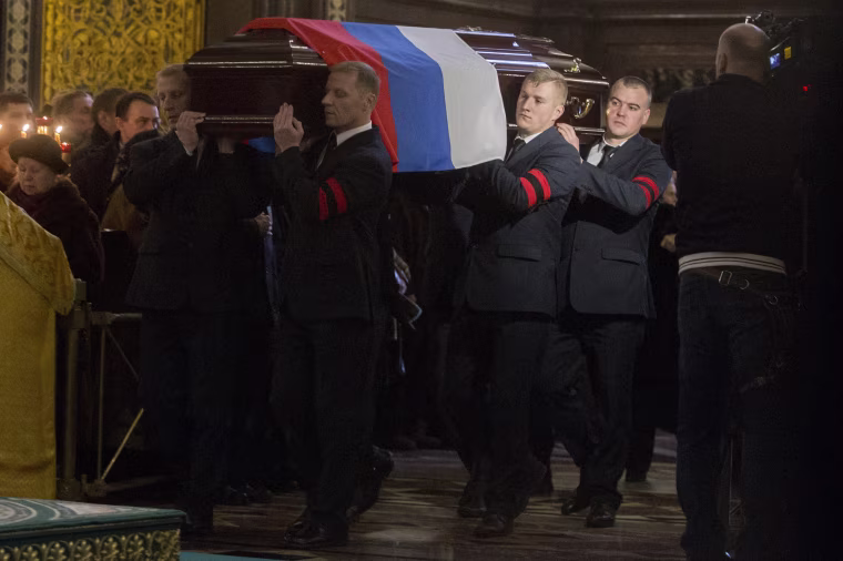 Funeral service for Russia's ambassador to Turkey Andrey Karlov