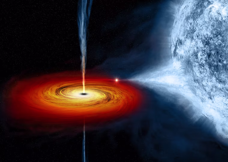 A stellar-mass black hole in orbit with a companion star located about 6,000 light years from Earth.