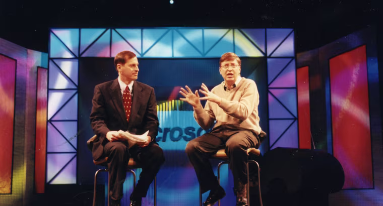 Image: Bill Gates delivered a keynote address at CES 1998.