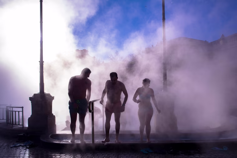 Winter spa in Hungary