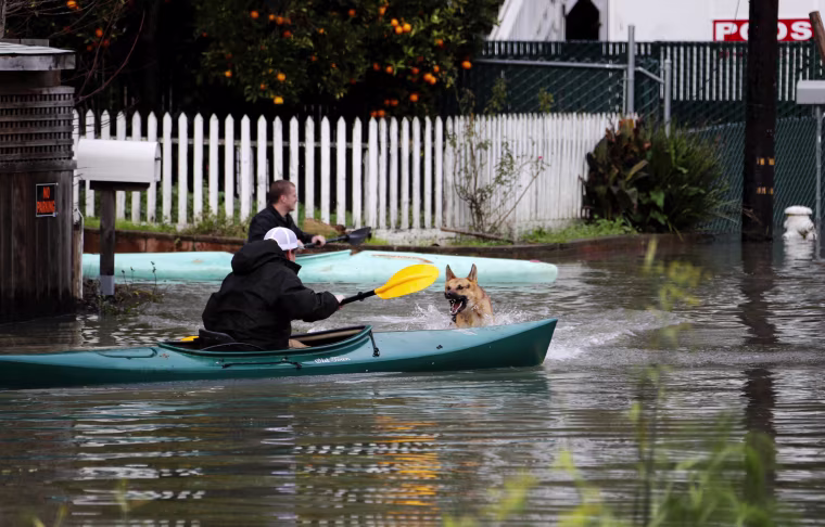 Image: Storms cause flooding in Northern California