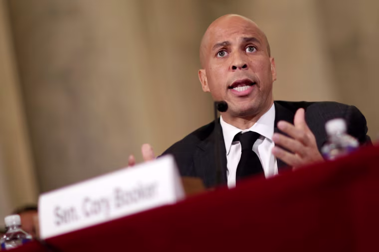 Image: Senator Cory Booker testifies to the Senate Judiciary Committee during the second day of confirmation hearings on Senator Jeff Sessions' nomination to be U.S. attorney general in Washington, U.S. on Jan. 11.
