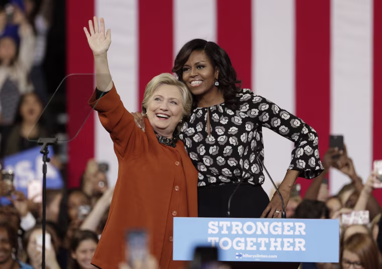 Image: Michelle Obama, Hillary Clinton