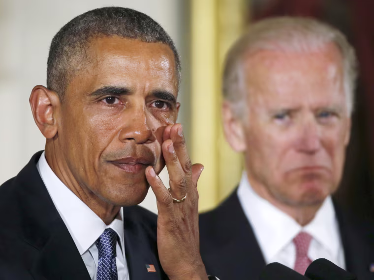 Image: U.S. President Barack Obama wipes tears while delivering a statement on steps the administration is taking to reduce gun violence in the East Room of the White House in Washington, Jan. 5, 2016.