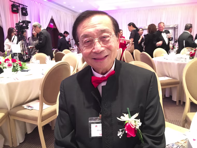 Alfred H. Liu, national chairman of the National Republican Asian Assembly, attending a presidential inaugural gala in Washington, D.C., on Saturday, Jan. 21, 2017.