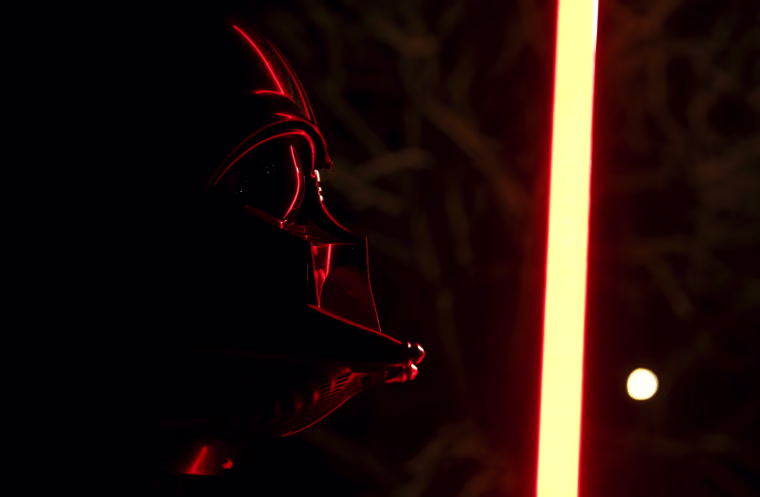 Image: Darth Mykolaiovych Vader, who is dressed as the 'Star Wars' character Darth Vader, poses for a picture with a lightsaber, Dec. 3, 2015.