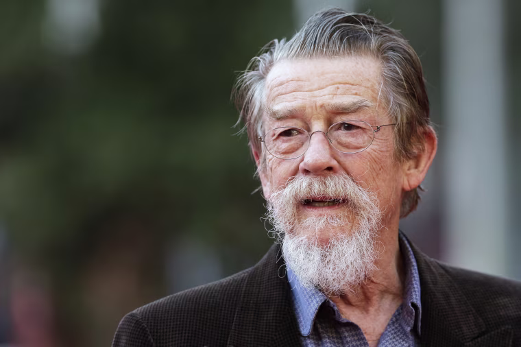 Image: Actor John Hurt attends the Rome International Film Festival in Rome on Nov. 9, 2013.
