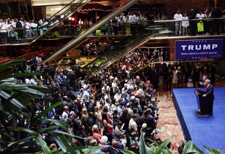 Image: Trump announces his bid for the presidency in the 2016 presidential race
