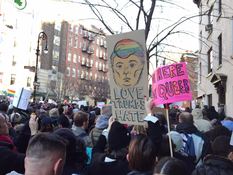 IMAGE: New York LBGTQ protest
