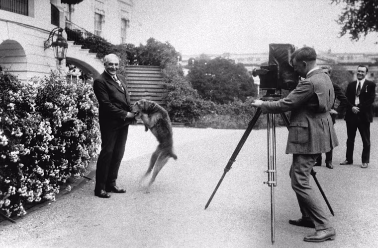 Image: Photographer and President Warren G. Harding