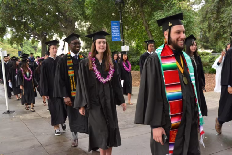 College graduation Pomona College